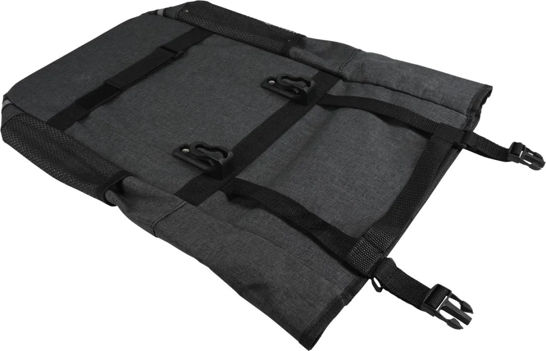 Lastpak enkele fietstas - donkergrijs - 15L - 34 X 36 X 15 cm - eenvoudig te bevestigen