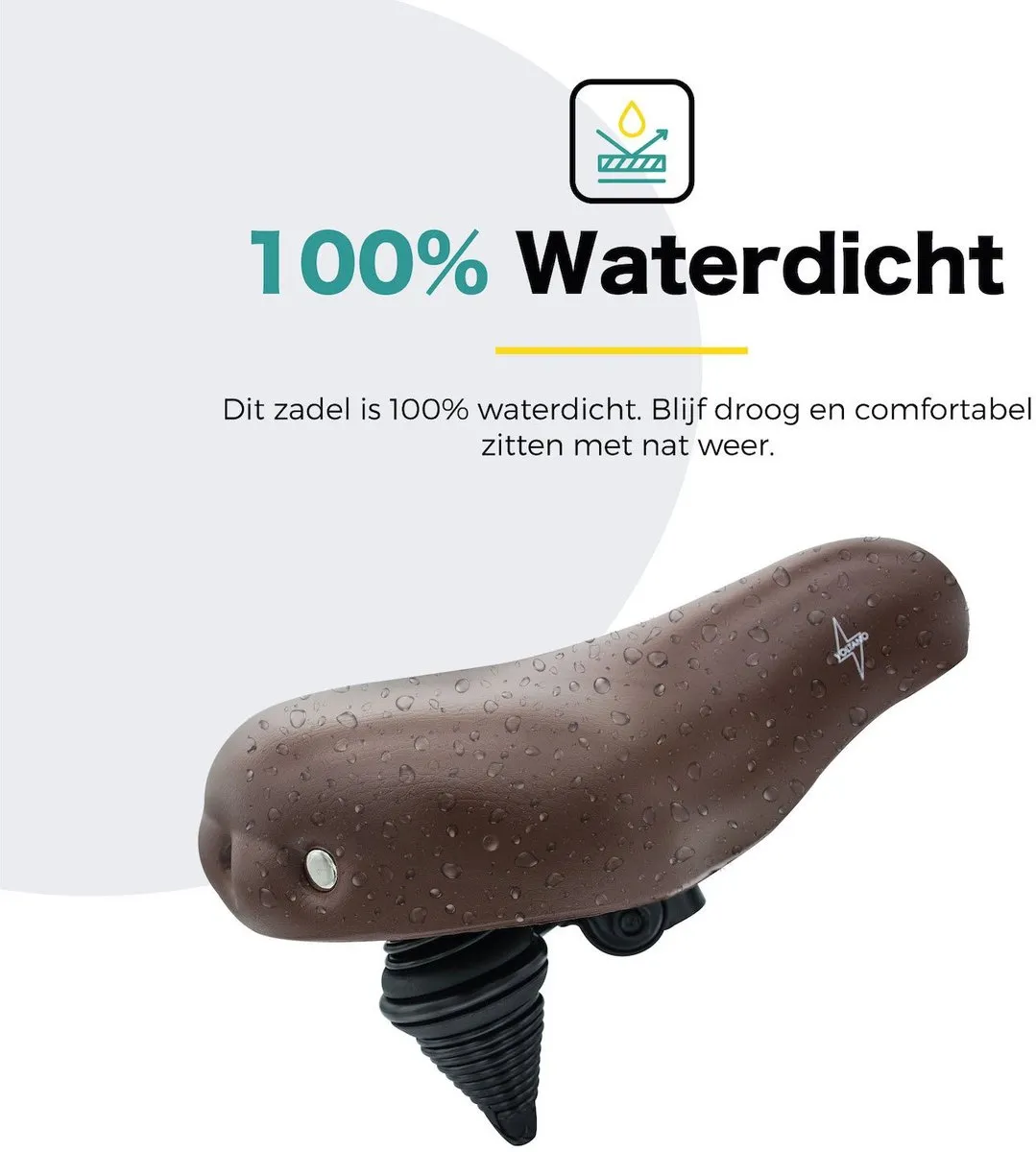 Voltano Drifter Fietszadel 2.0 - Bruin - 235mm