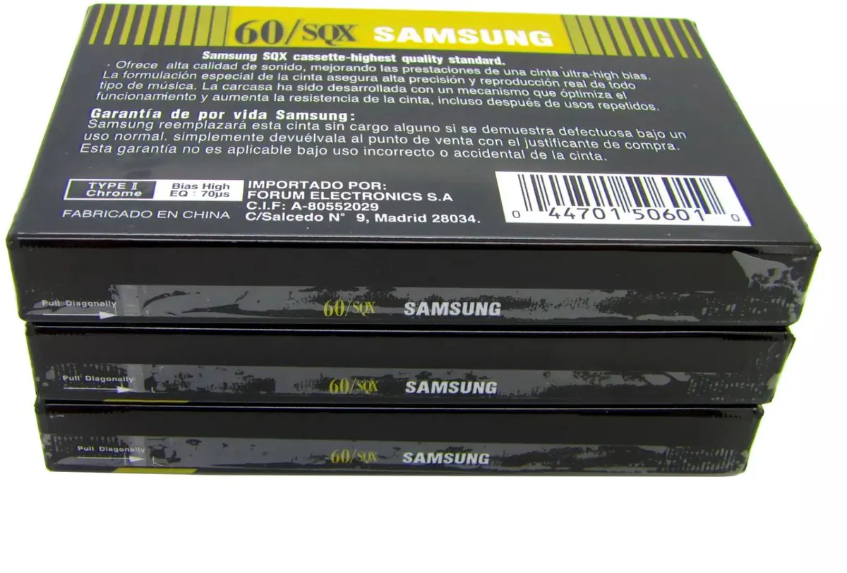 Samsung SQX60 Cassettebandje - Type 2 - Doorzichtig