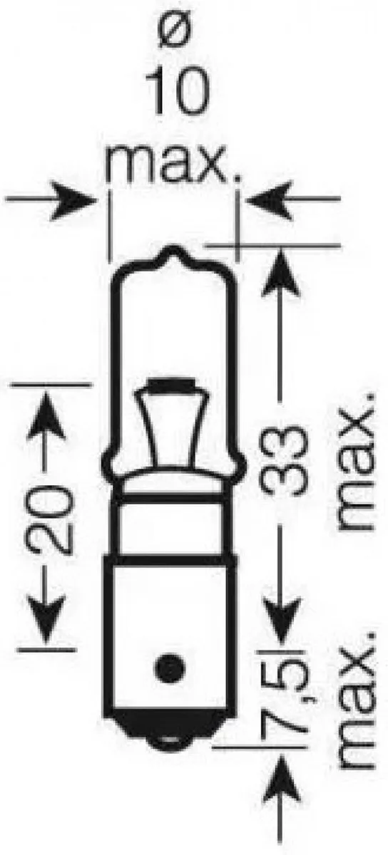 Osram BA9S 12V 21W Motorlamp