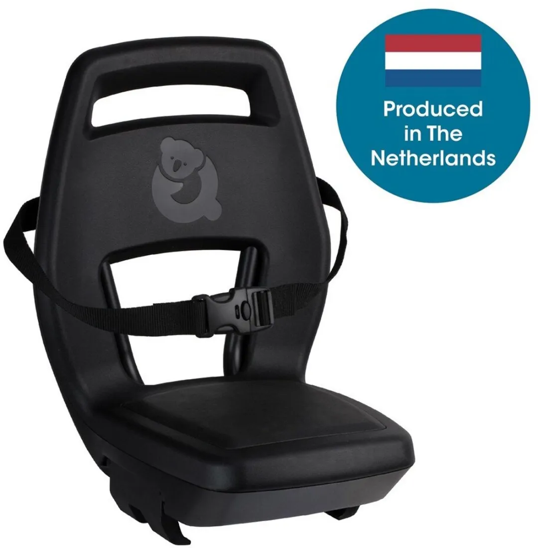 Qibbel Junior 6+ Fietsstoeltje - Midnight Black - Longtail edition