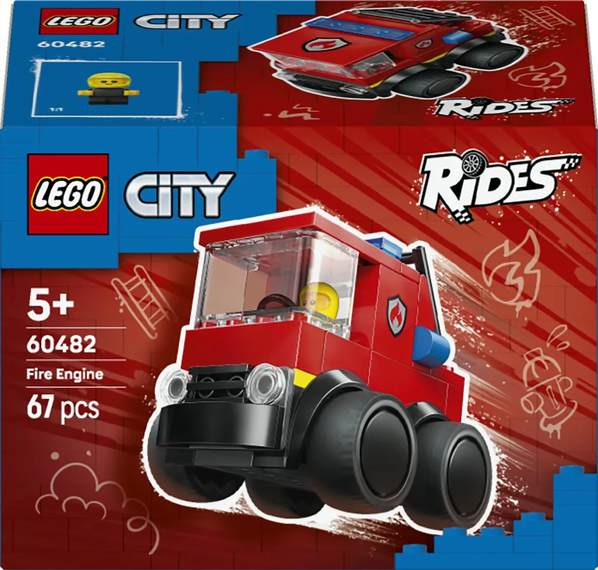 LEGO City Rides Fire Truck 60482 - Multicolor