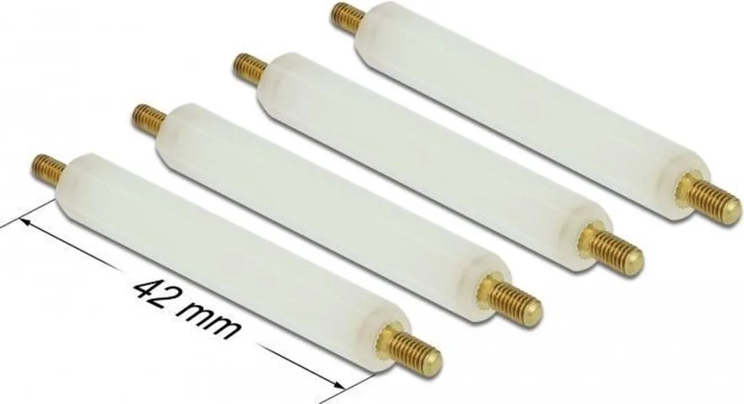 Delock 60238 Montagekit - 4 Stuks - Goud/Wit