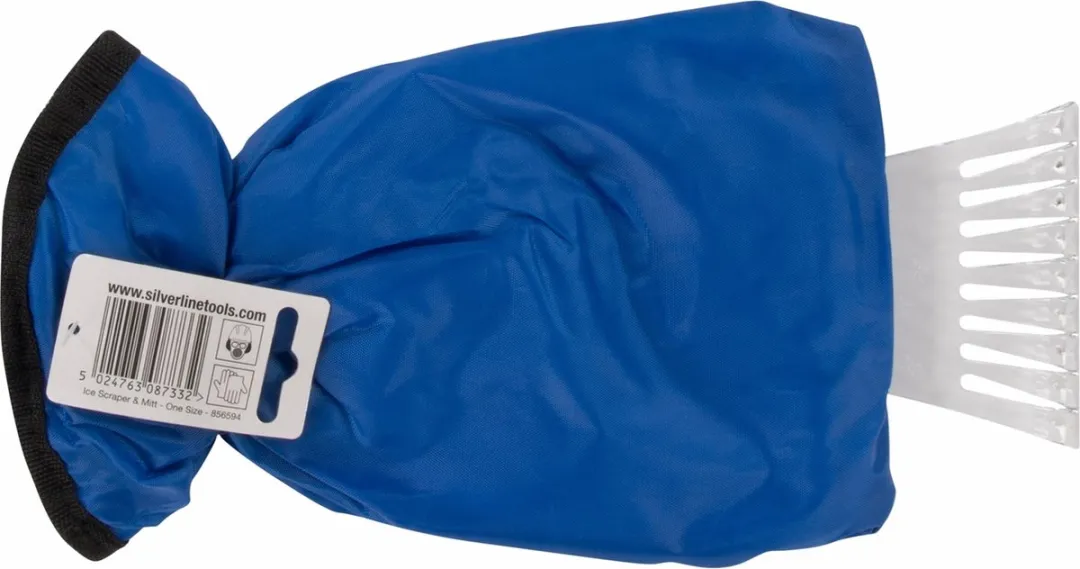 Silverline IJsschraper met Handschoen - Blauw