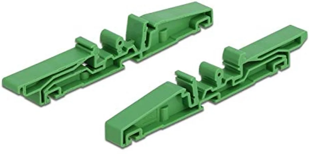 Delock DIN-railclip PCB 115mm - 4 Stuks Groen