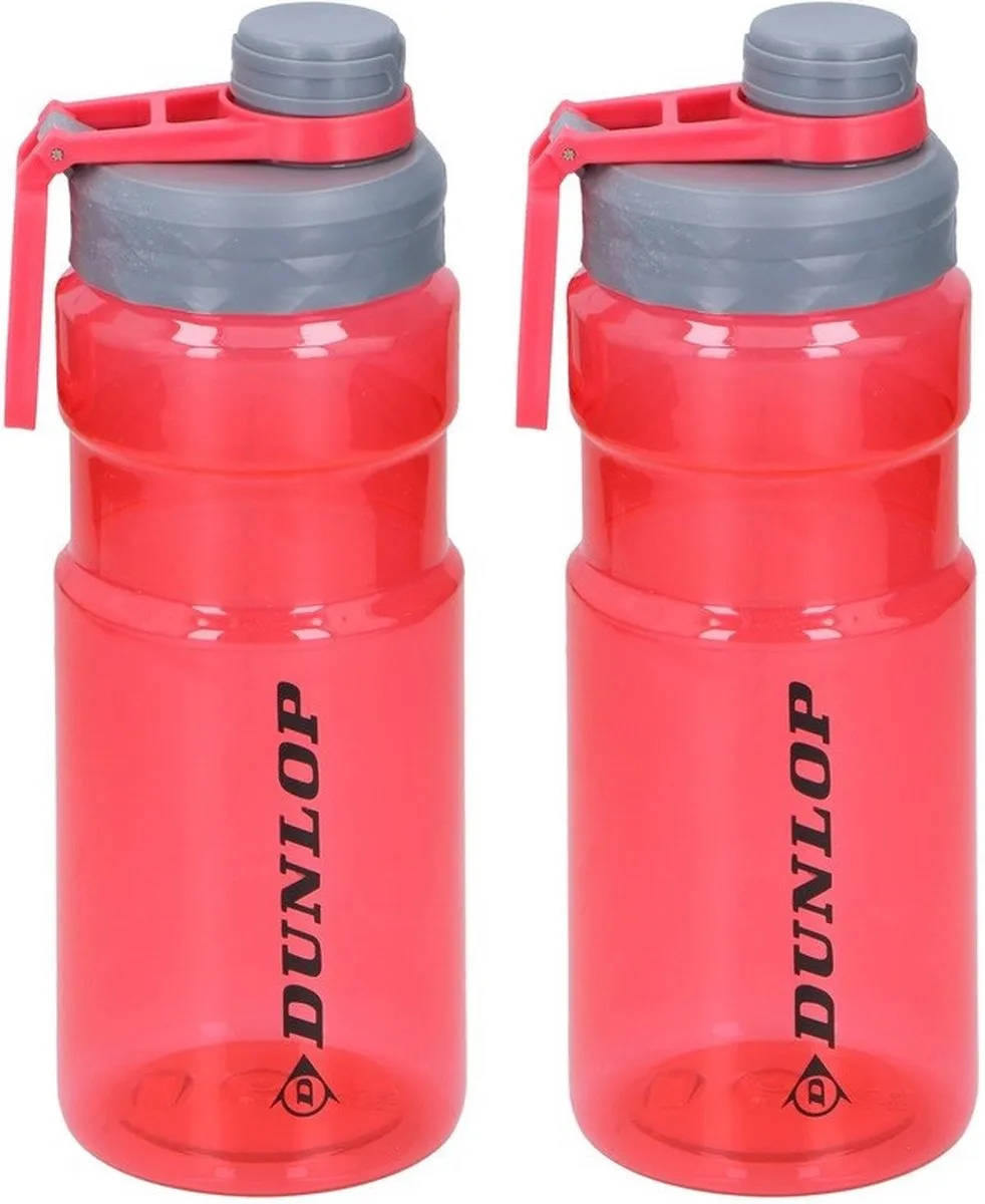 Dunlop Transparante Rode Sportfles