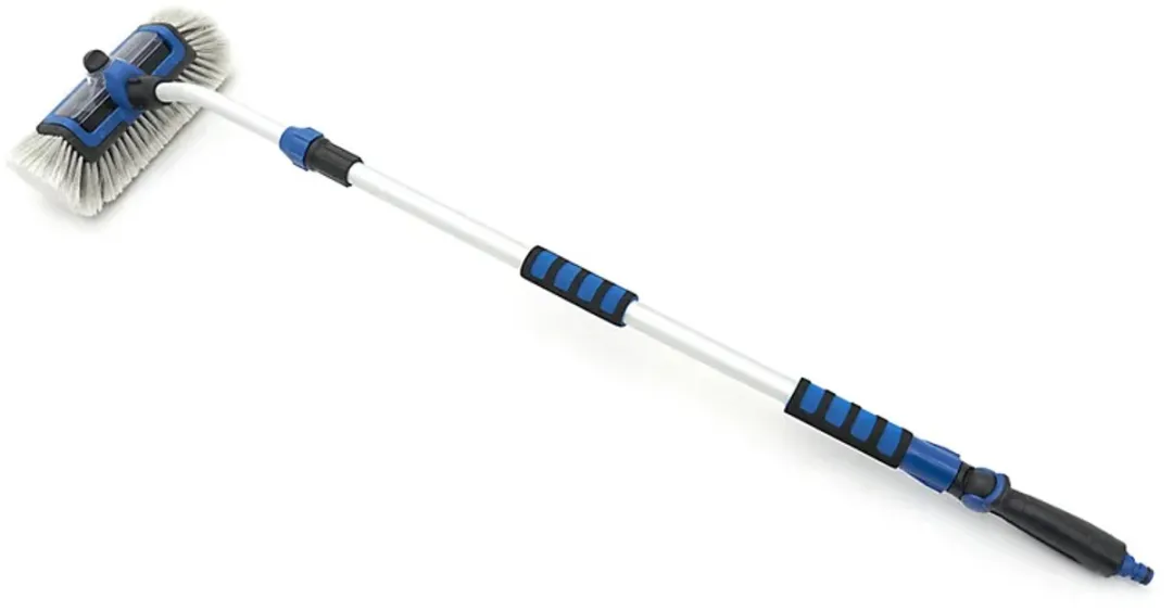 HBM Machines Auto Schoonmaakset - 3-delig - Telescopische borstel - Zwart/Wit/Blauw