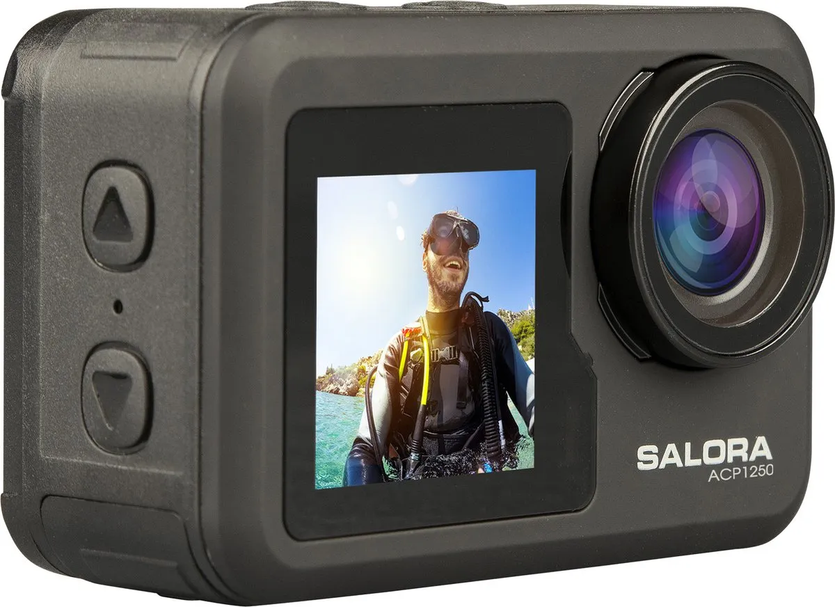 Salora Actioncam1250 4K Ultra HD - Zwart