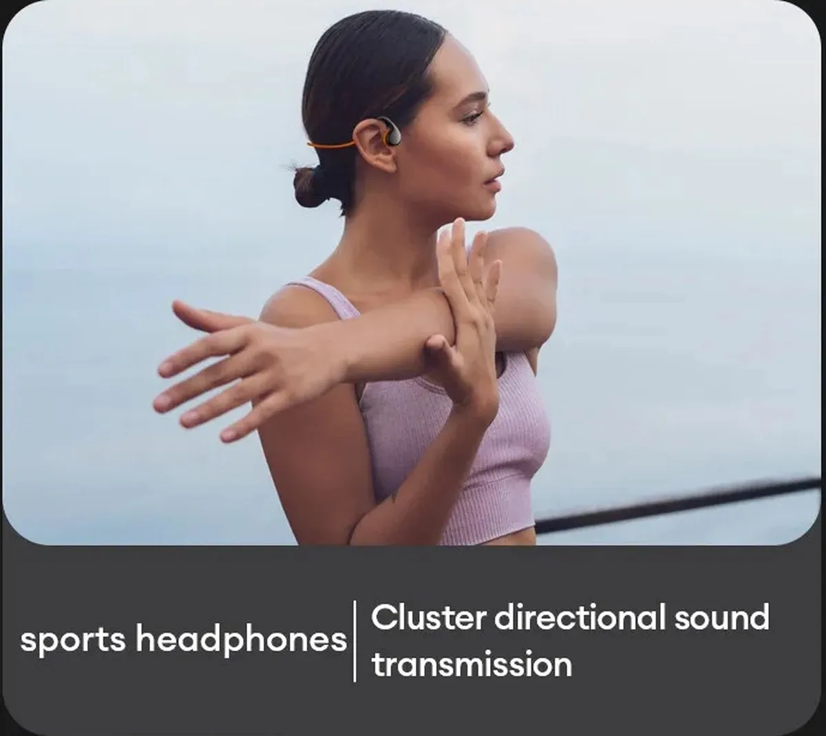 Lenovo X7 Bone Conduction Oordopjes - Wit/Oranje