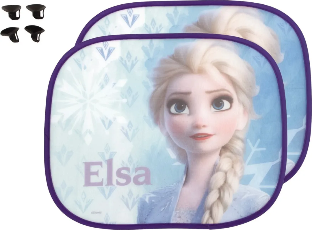 Disney Frozen Zonnescherm 44x36cm - Blauw/Groen