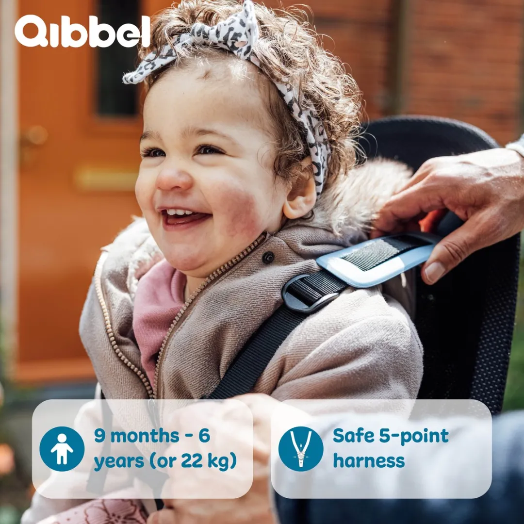 Qibbel Air Fietsstoeltje - Denim Blue