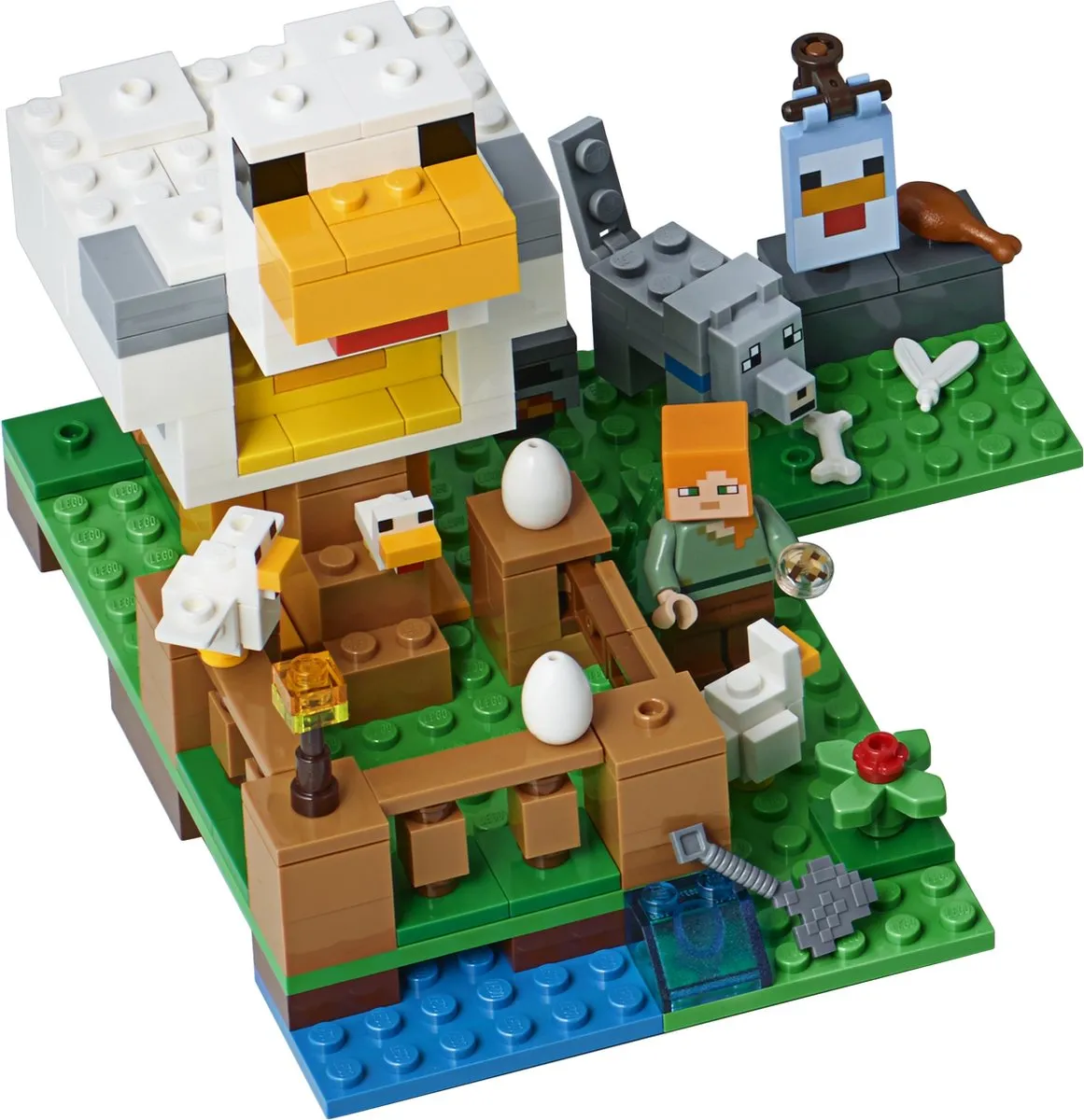 LEGO Minecraft Het Kippenhok 21140 - 198 Stukken