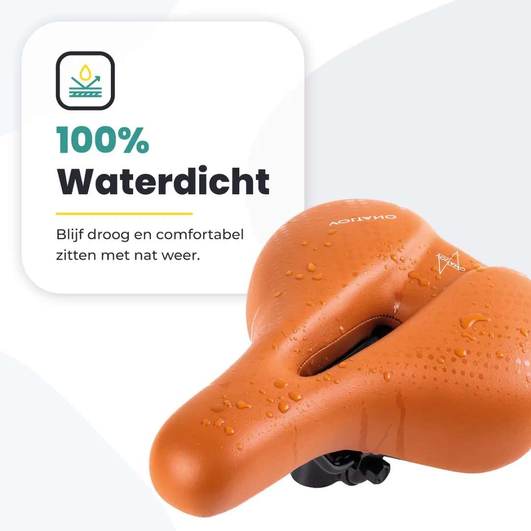 Voltano Dames Fietszadel - Bruin - Met Zadelstrop