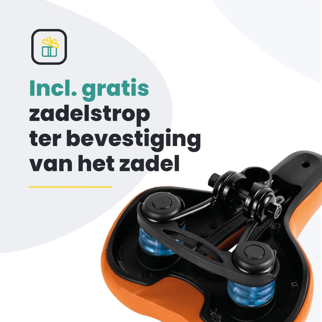 Voltano Dames Fietszadel - Bruin - Met Zadelstrop