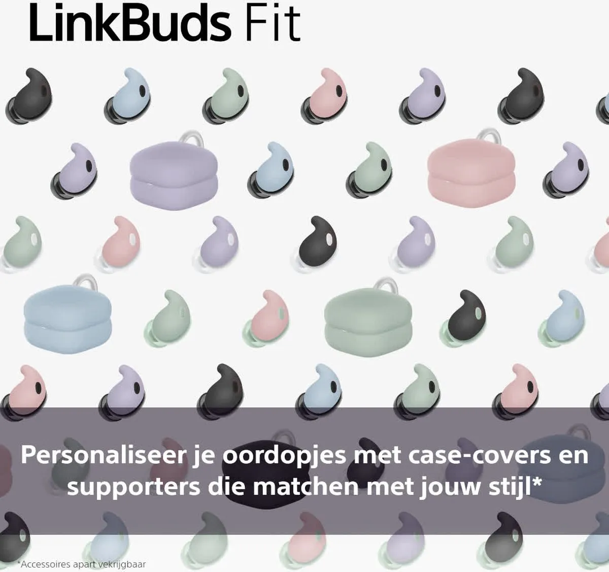Sony LinkBuds Fit Hoesje - Ash Blue - afbeelding 5 van 5