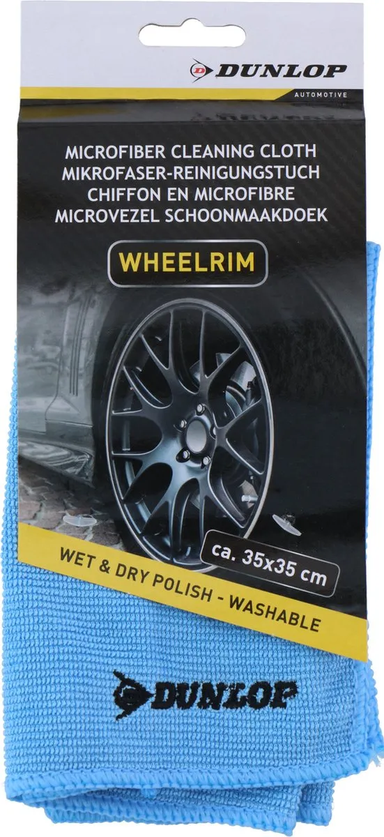 Dunlop Microvezeldoek Velgen IJsblauw 35x35cm