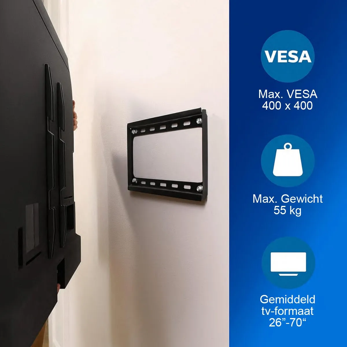 Philips SQM5226/00 TV-Beugel - 26-70" - 55kg - VESA 200x100 - Zwart - afbeelding 6 van 6