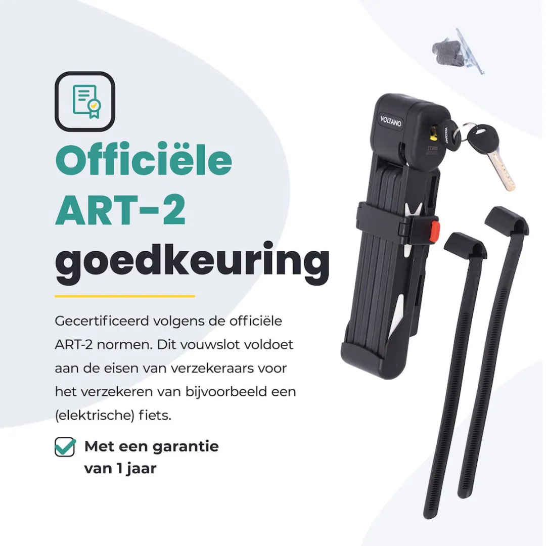 Voltano Vouwslot ART2 TY3908 - 95cm - Zwart