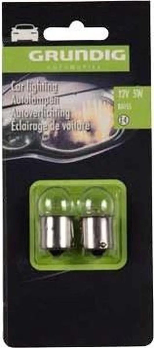Grundig Autolamp 12V 5W GL - 2 Stuks - Wit - afbeelding 2 van 2