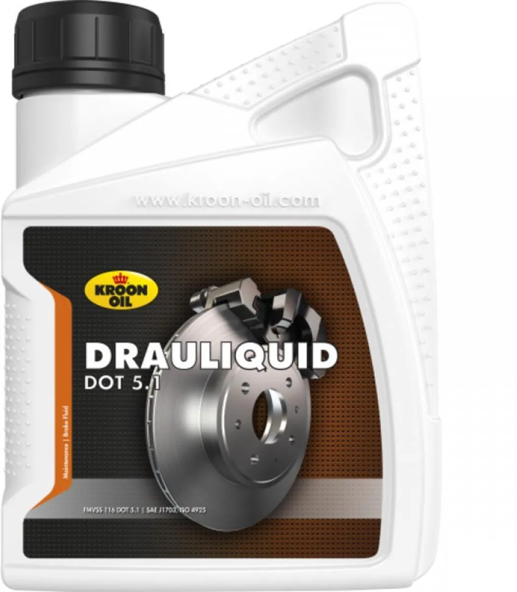 Kroon-Oil Drauliquid DOT 5.1 500ml - Wit