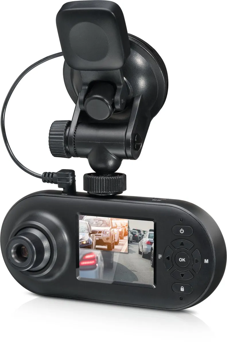 Dashcam MDC500GW - tweezijdige camera - G-sensor - GPS