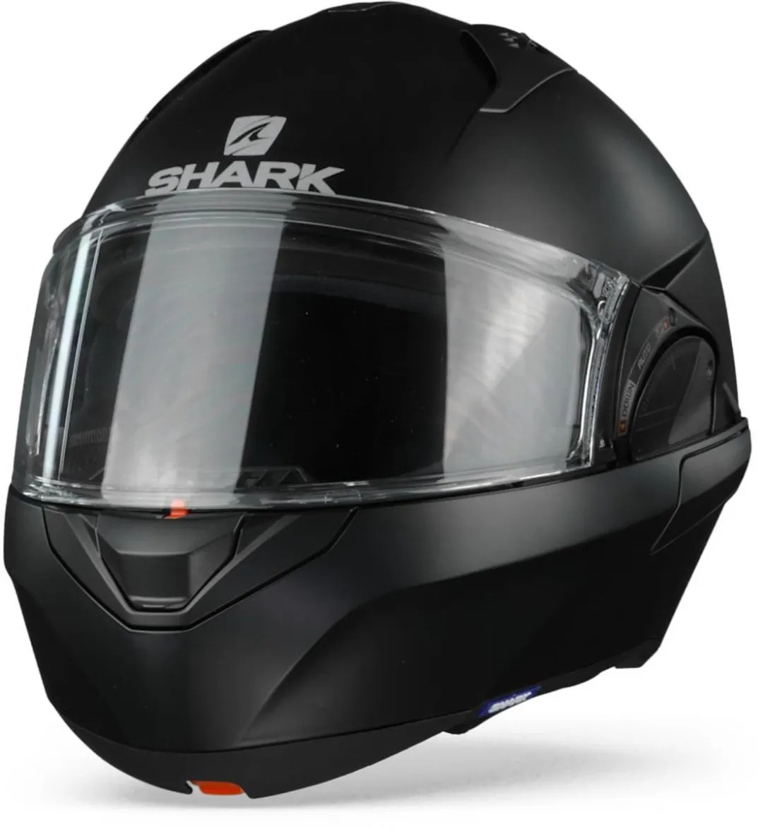 Shark EVO ES Blank Motorhelm - Mat Zwart - afbeelding 6 van 6