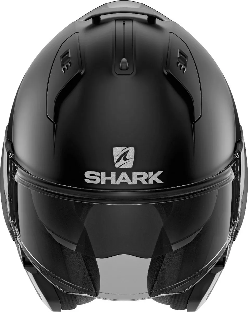 Shark EVO ES Blank Motorhelm - Mat Zwart