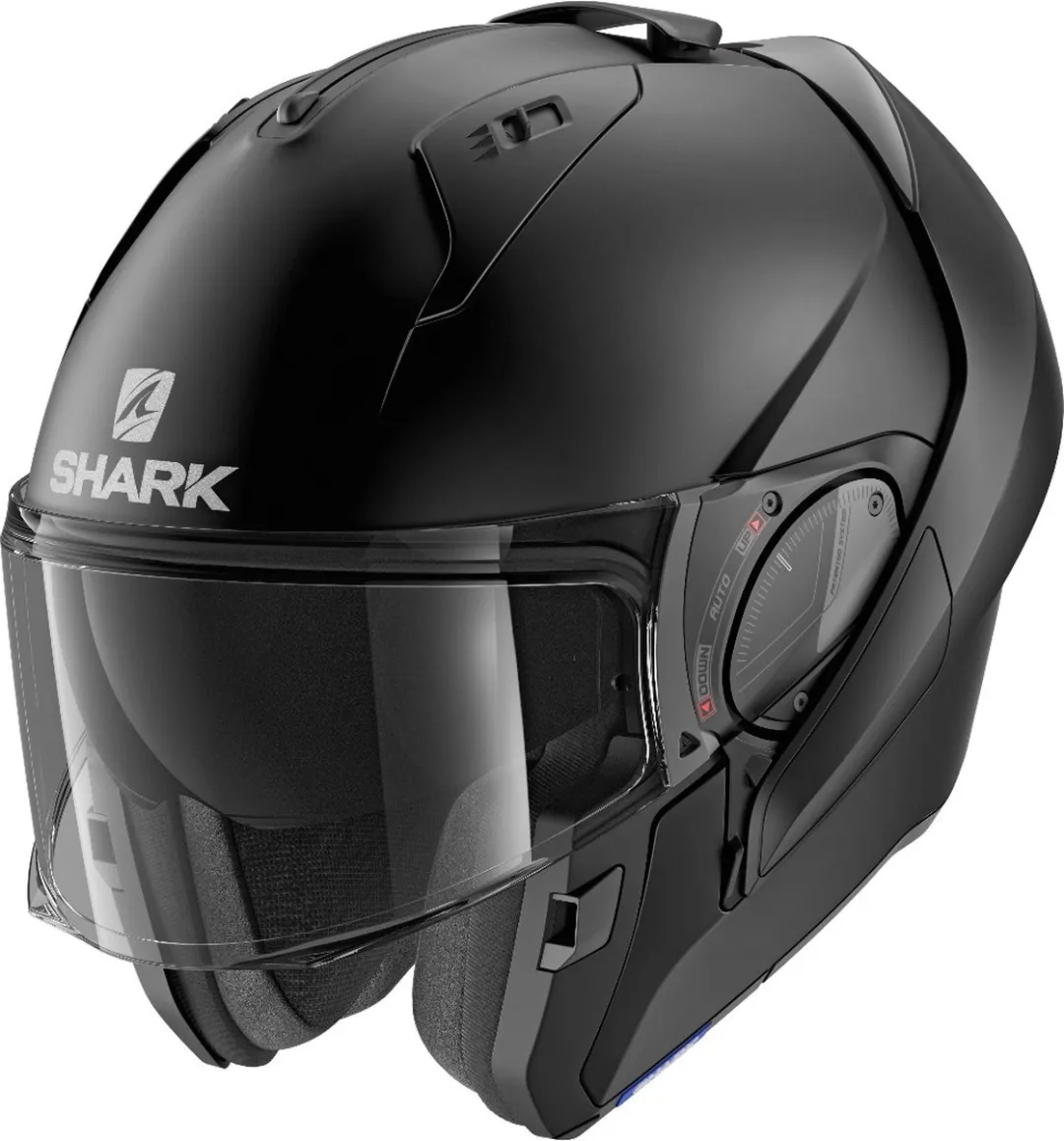 Shark EVO ES Blank Motorhelm - Mat Zwart