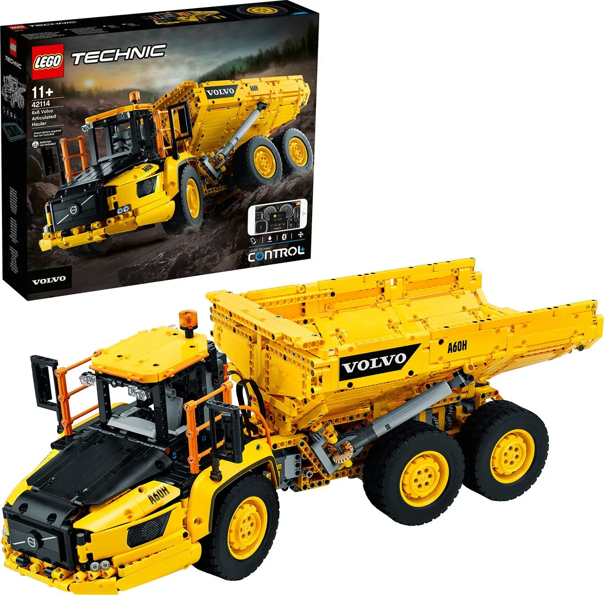 LEGO Technic Volvo 6x6 Truck 42114 - 2193 Stukken - Geel - afbeelding 6 van 6