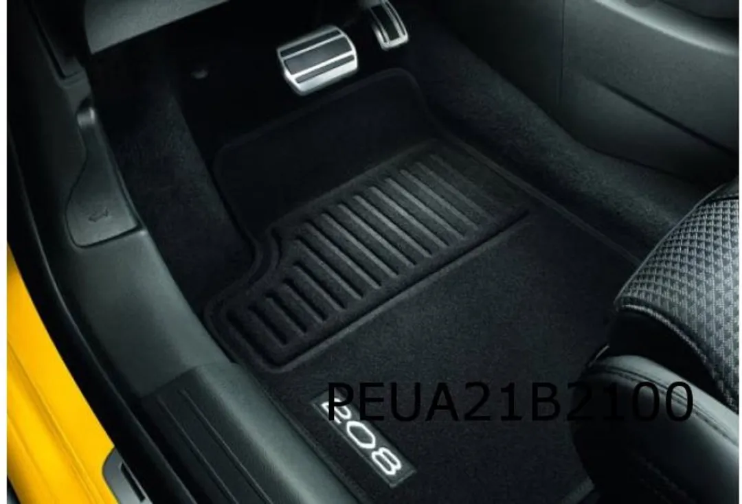 Peugeot 208 Mattenset Voorzijde Zwart