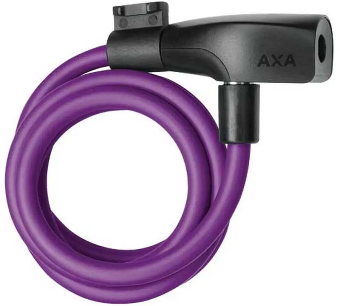AXA Resolute 8/120 Kabelslot 120cm - Paars