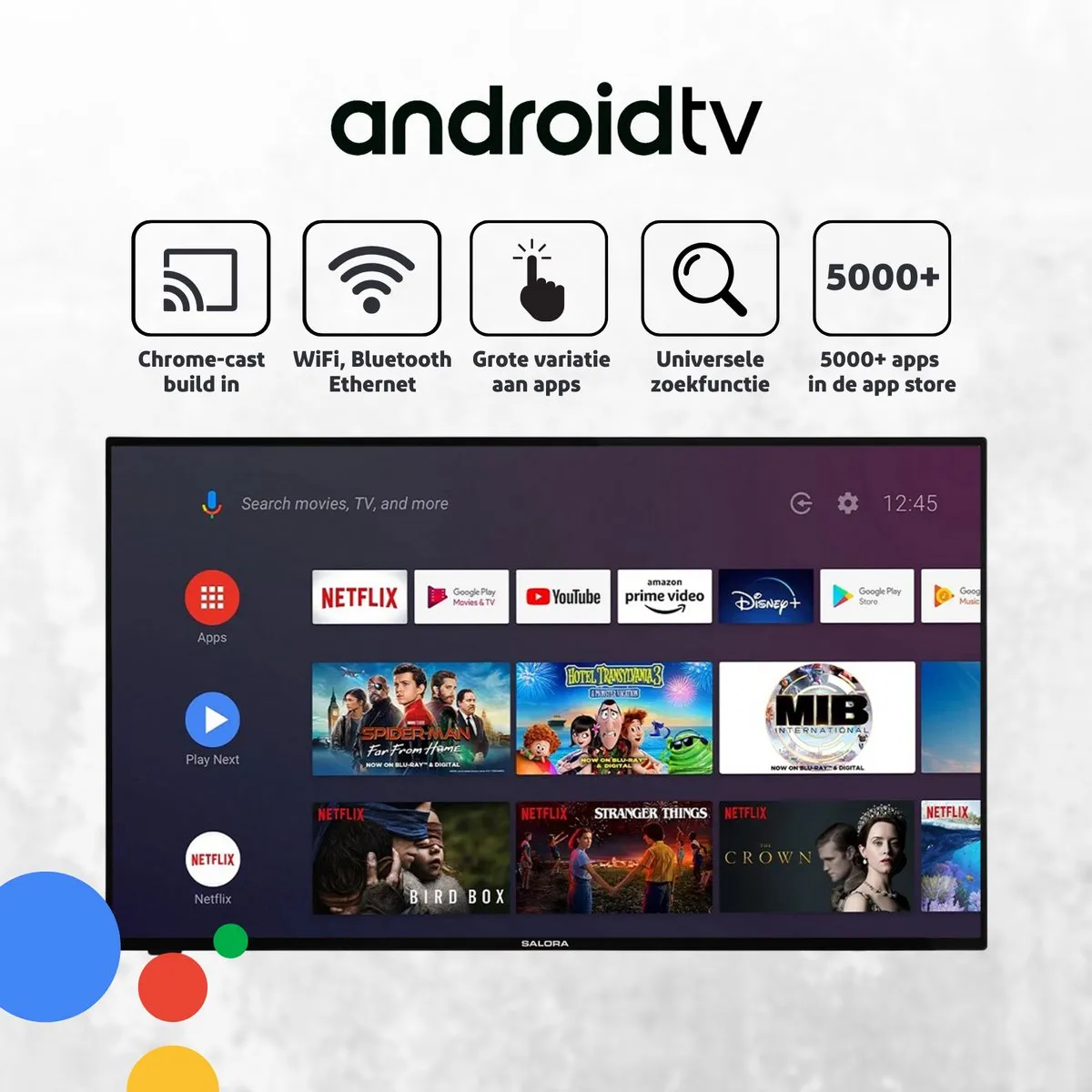 Salora SMART43TV Smart TV 43 Inch - Full HD - Zwart