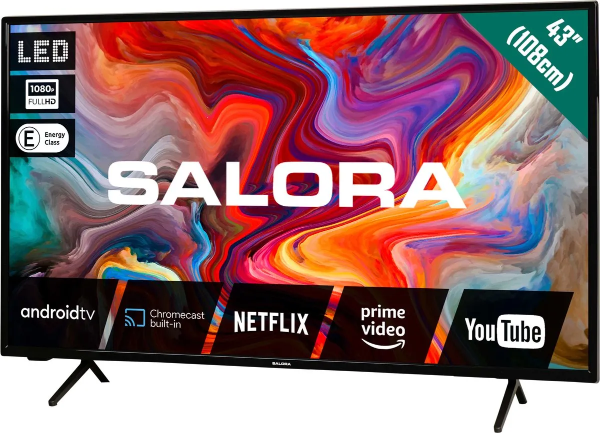 Salora SMART43TV Smart TV 43 Inch - Full HD - Zwart