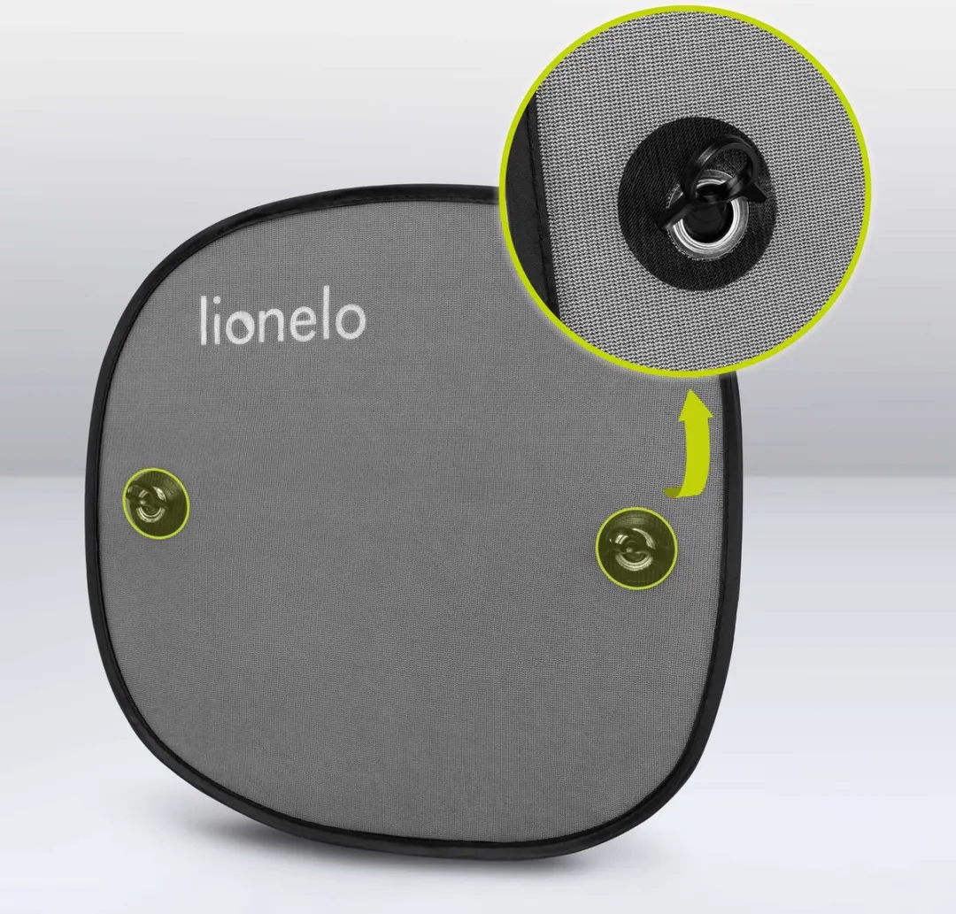 Lionelo Sunshade Set - 2 Stuks Zwart