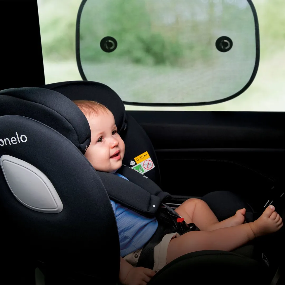 Lionelo Sunshade Set - 2 Stuks Zwart
