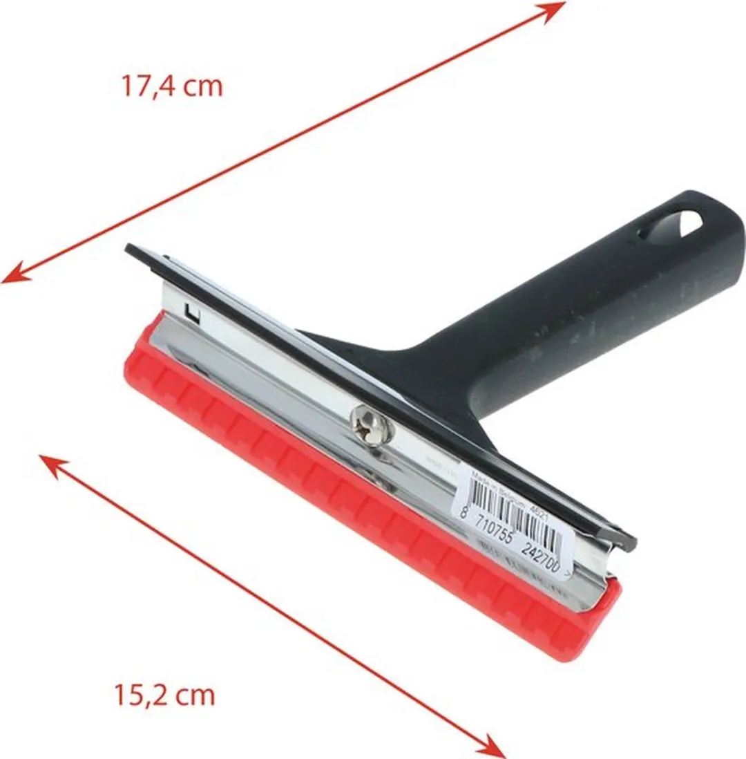 Vileda IJskrabber met raamwisser - Zwart/Rood