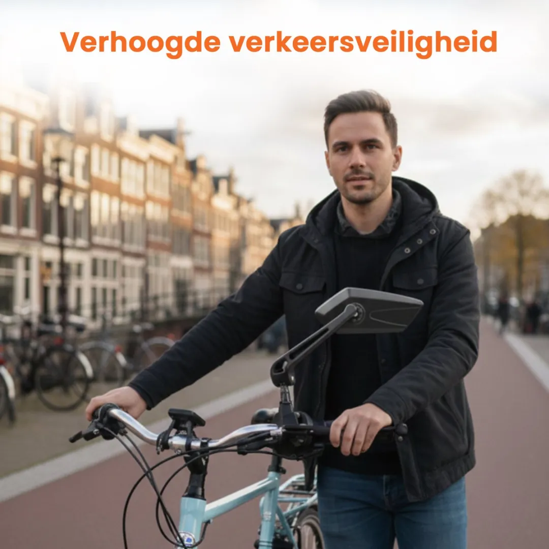 Frame Up Fietsspiegel Links - Inklapbaar & Verstelbaar