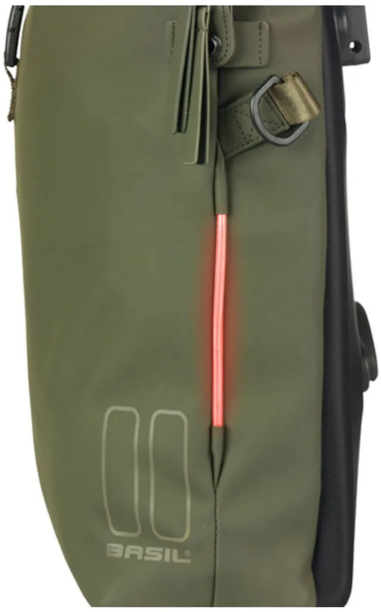 Basil SoHo MIK STUDS Fietsschoudertas 17L - Groen