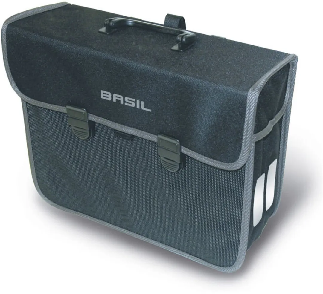Basil Malaga Enkele Fietstas - 13 Liter - Zwart