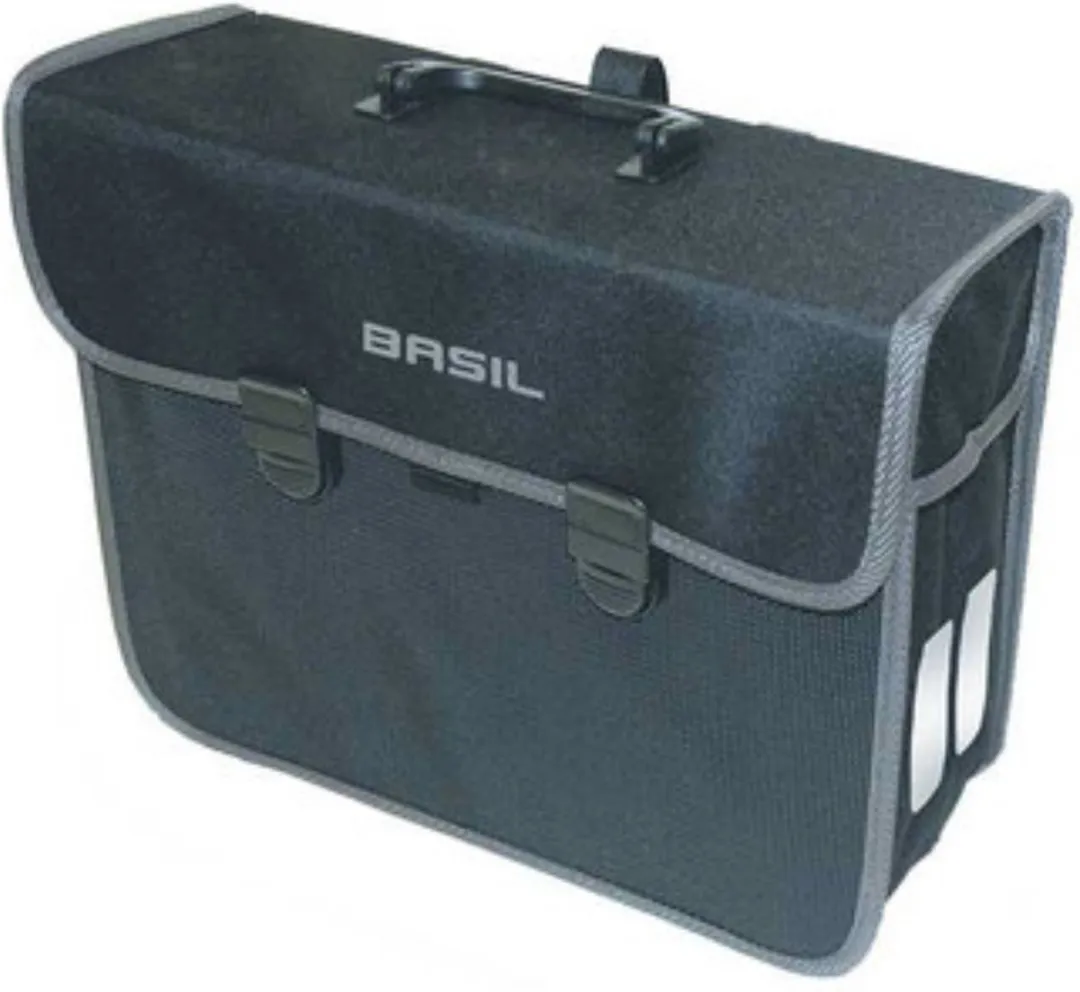Basil Malaga Enkele Fietstas - 13 Liter - Zwart