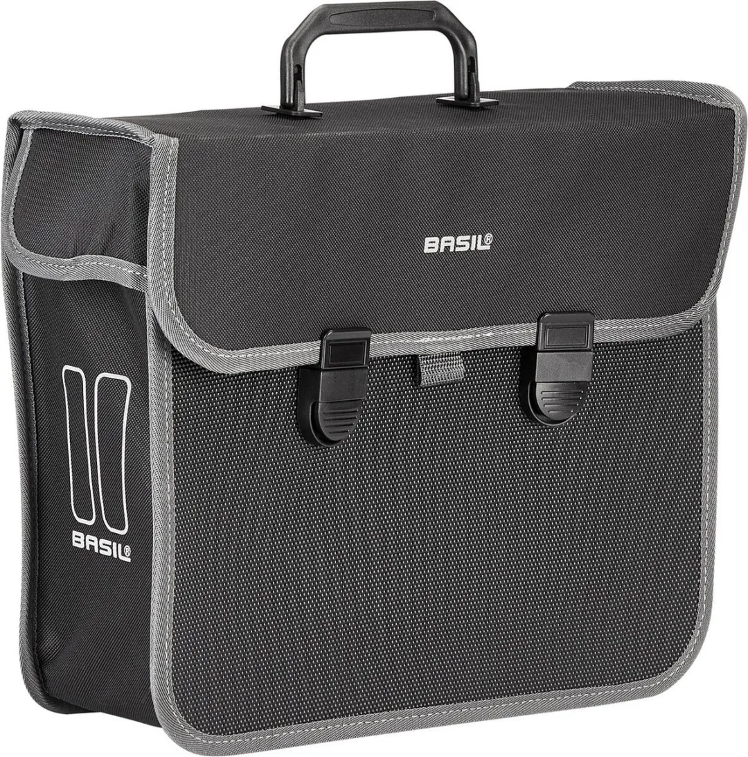 Basil Malaga Enkele Fietstas - 13 Liter - Zwart