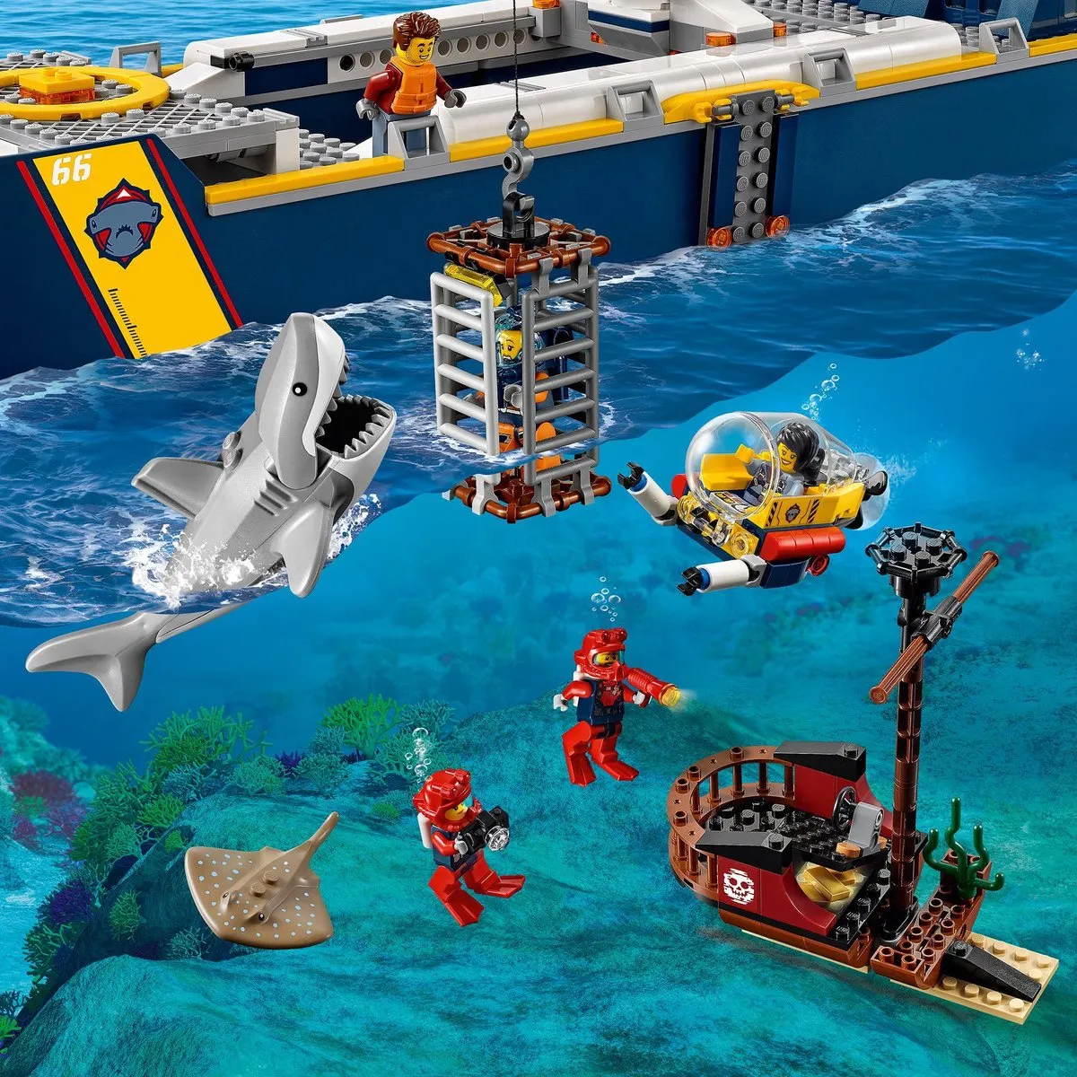 LEGO City Oceaan Onderzoeksschip 60266 - 745 Stukken