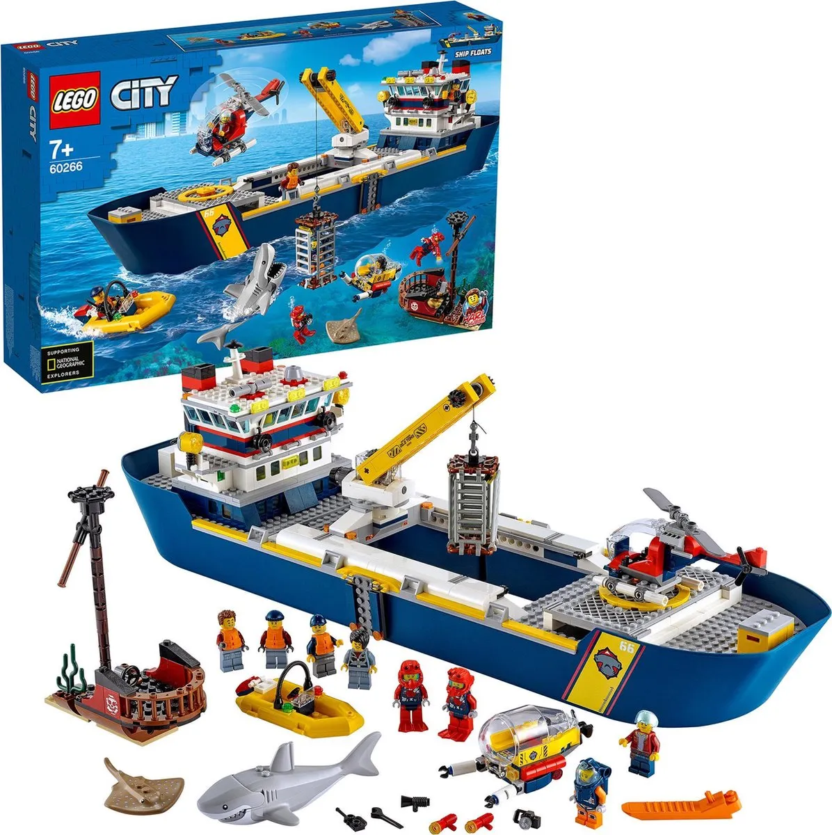 LEGO City Oceaan Onderzoeksschip 60266 - 745 Stukken