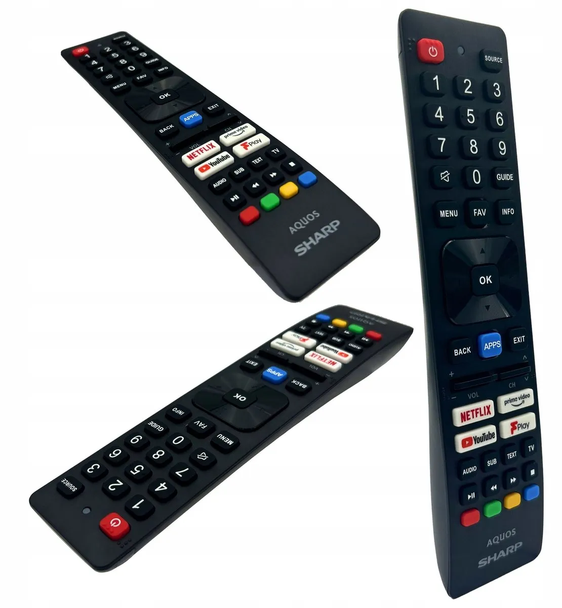 Sharp AQUOS Originele Afstandsbediening - Zwart