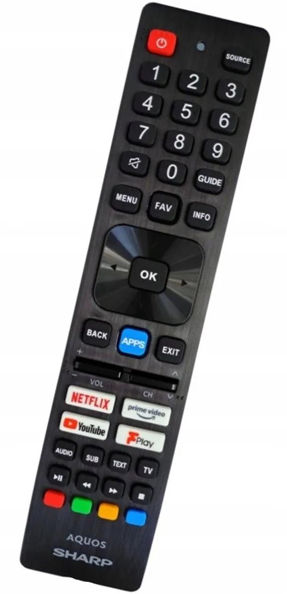 Sharp AQUOS Originele Afstandsbediening - Zwart
