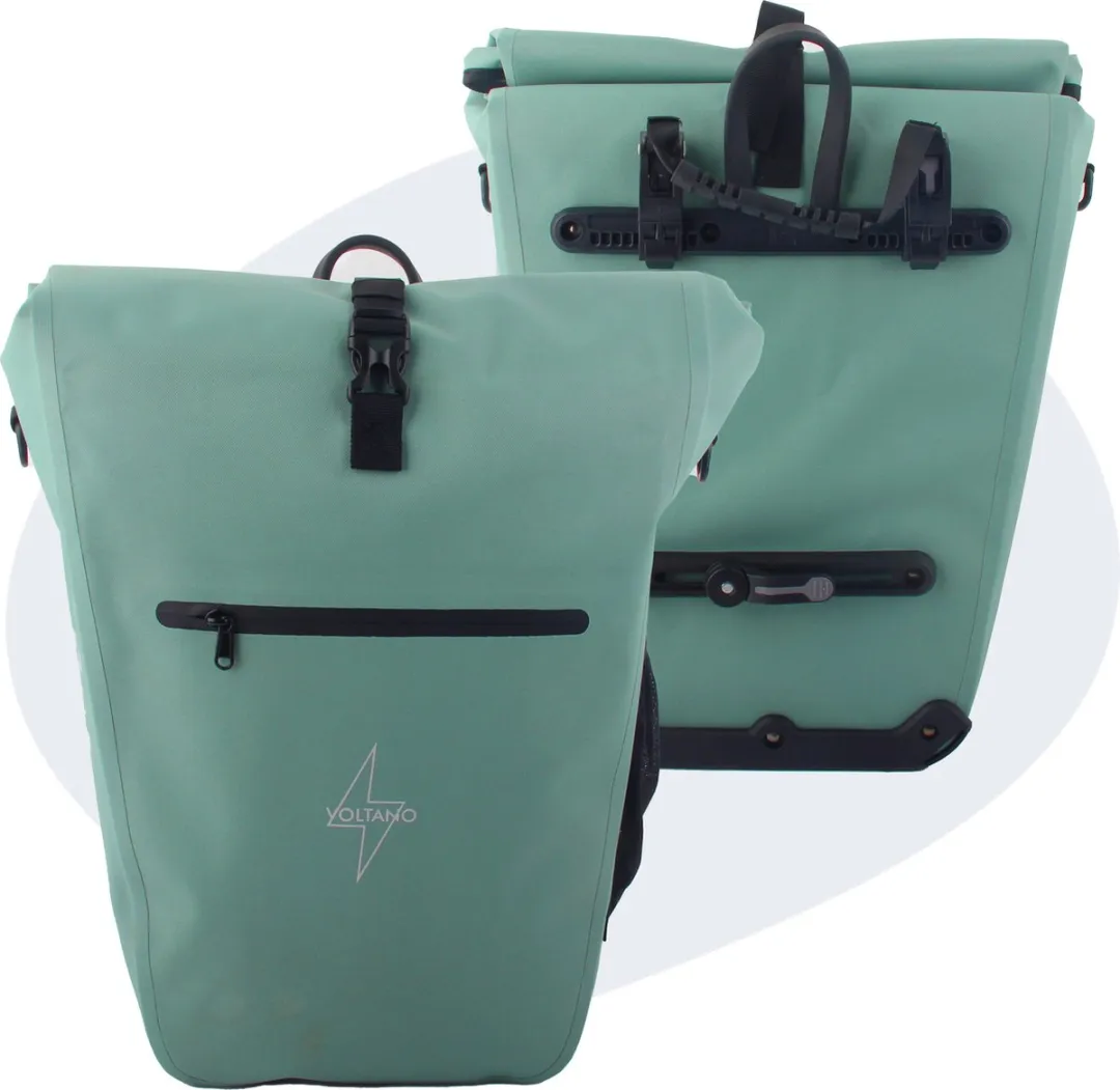 Voltano Luxe E-bike Fietstas 28L Mint Groen