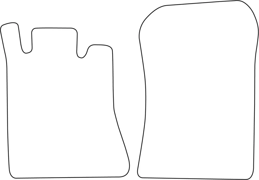 Mercedes SL-klasse R129 Velours Vloermatten - 4 Stuks - Zwart
