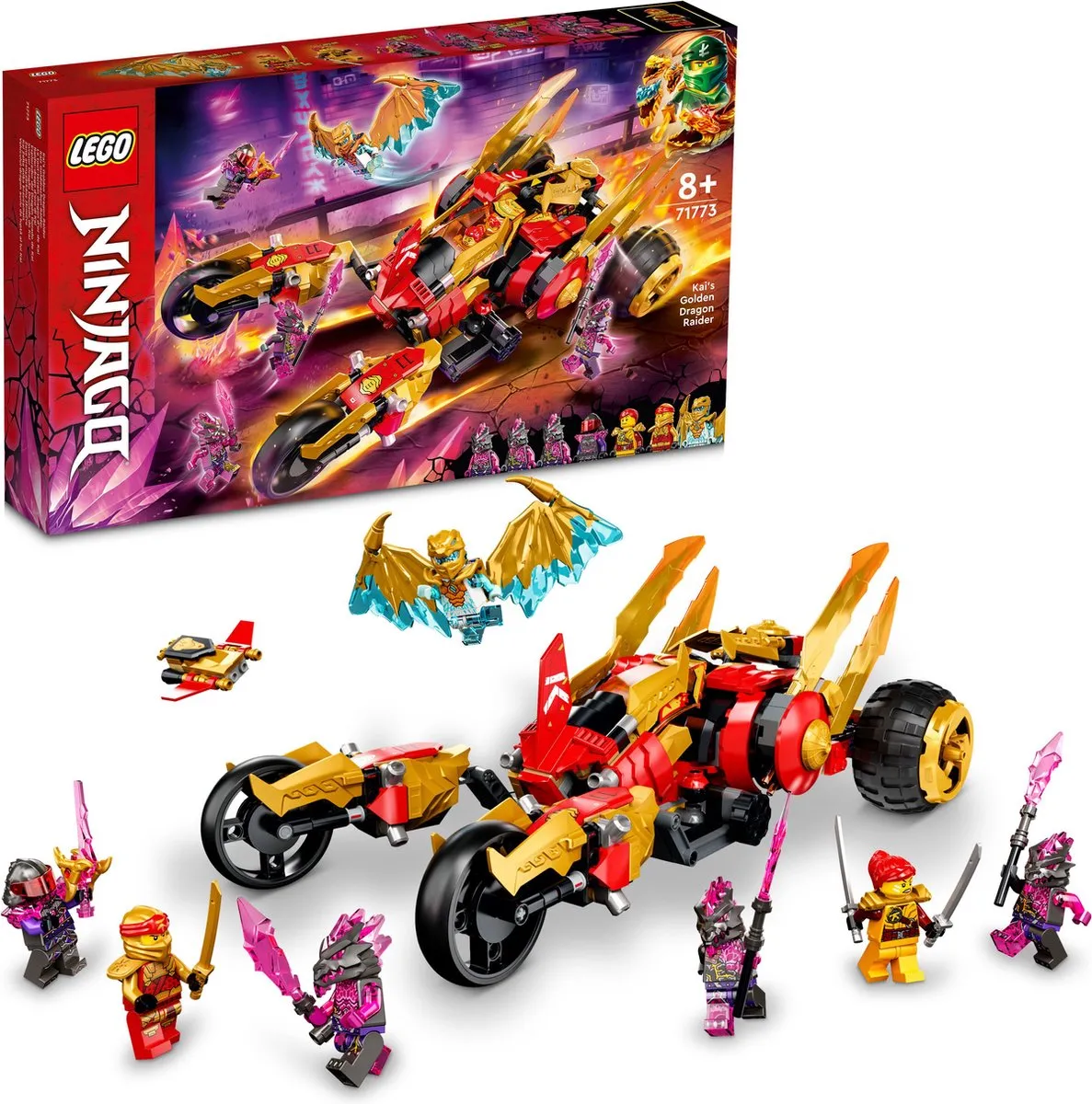 LEGO Ninjago Kai Gouden Drakenvoertuig 71773 - afbeelding 6 van 6