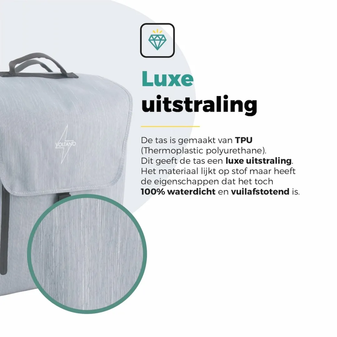Voltano Equal E-bike Enkele Fietstas 25L - Ice Blauw