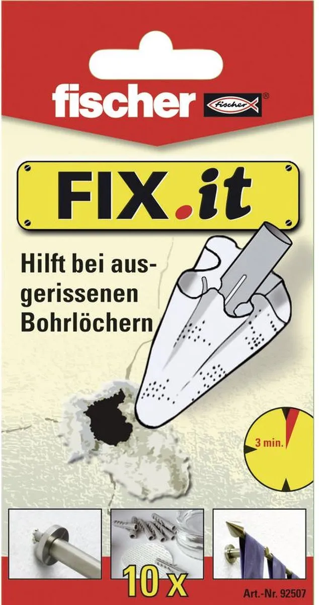 Fischer Reparatie Vlies FIX IT - 10 Stuks Wit